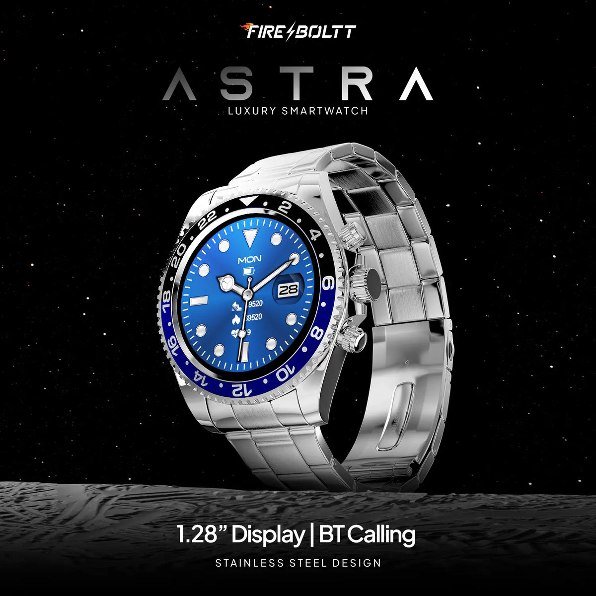 Fire-Boltt Astra luxury stainless steel smartwatch -Brand New